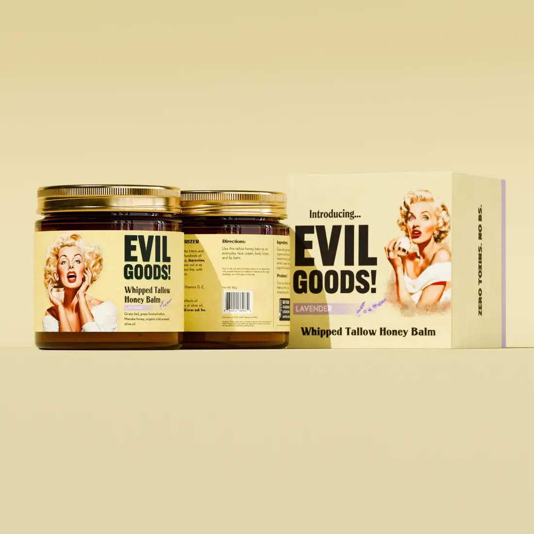 Evil Goods: Belleza Natural para Todos los Días 🍃💦Enriquecida con SEBO de RES y miel de Manuka🐄🐝