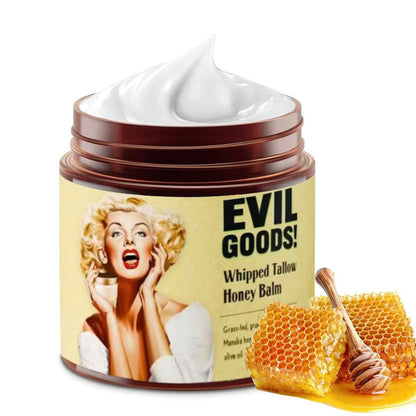Evil Goods: Belleza Natural para Todos los Días 🍃💦Enriquecida con SEBO de RES y miel de Manuka🐄🐝