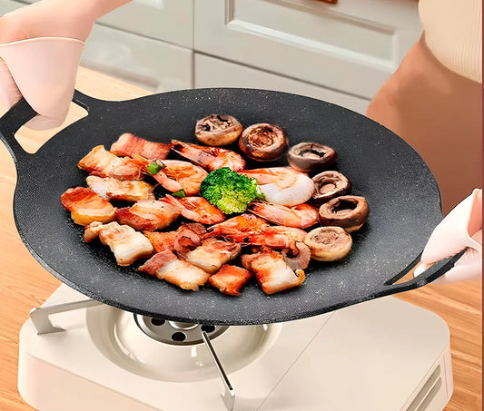 🥘 Plancha antiadherente - Budare 38 cm! 👨🏽‍🍳👩🏽‍🍳Cocina Sin Aceite!!!