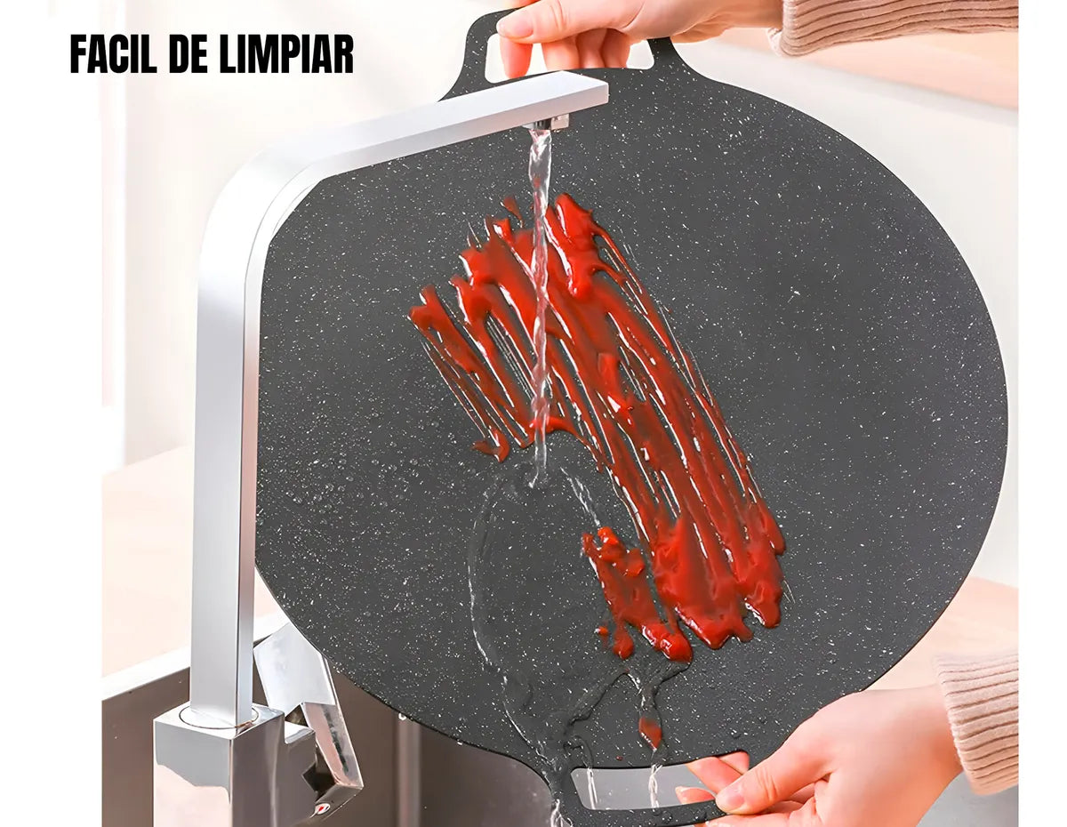 🥘 Plancha antiadherente - Budare 38 cm! 👨🏽‍🍳👩🏽‍🍳Cocina Sin Aceite!!!