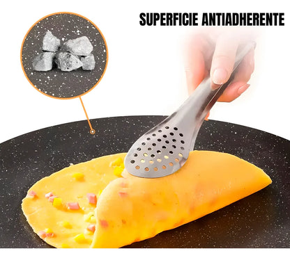 🥘 Plancha antiadherente - Budare 38 cm! 👨🏽‍🍳👩🏽‍🍳Cocina Sin Aceite!!!