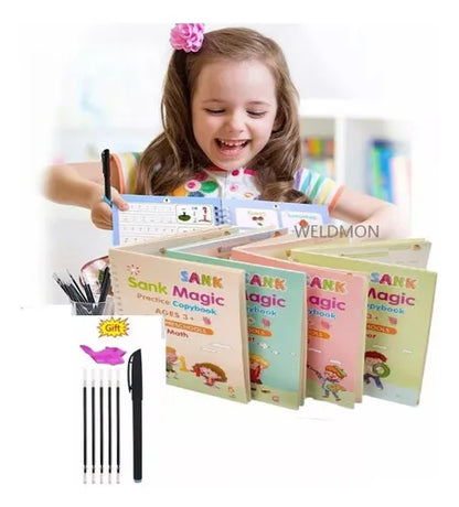 Kit 4 Cuadernos mágicos para niños/ Aprende en inglés!!!