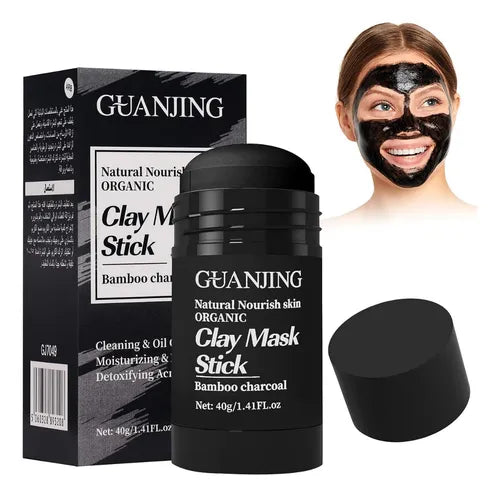 🪄 Mascarilla facial de Carbón y Bambú/ roll-on. Elimina Impurezas.🧼