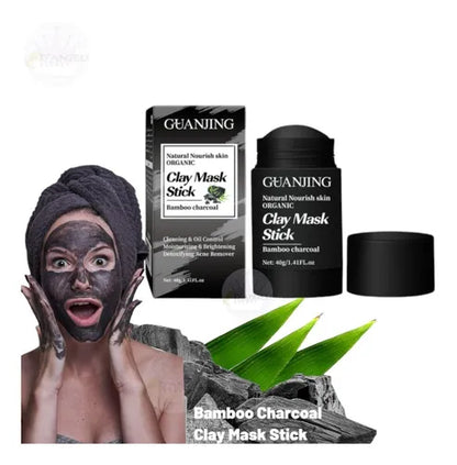 🪄 Mascarilla facial de Carbón y Bambú/ roll-on. Elimina Impurezas.🧼