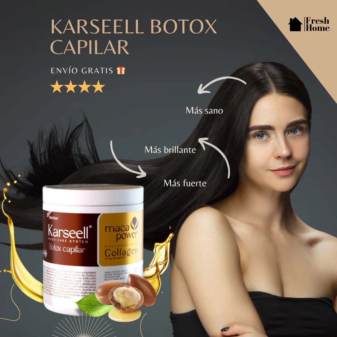 🙎🏼‍♀️ COMBO KARSEELL BY DR. USA. Shampoo hidratante profesional + botox capilar de KARSELL + ACEITE DE ARGAN KARSEELL💆‍♀️👸