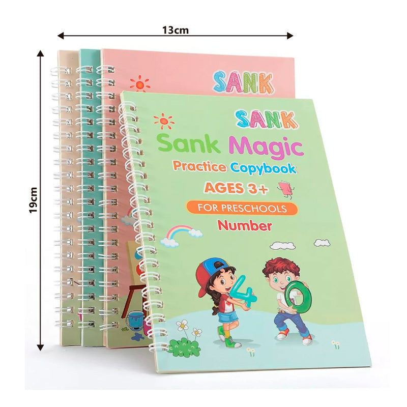 Kit 4 Cuadernos mágicos para niños/ Aprende en inglés!!!
